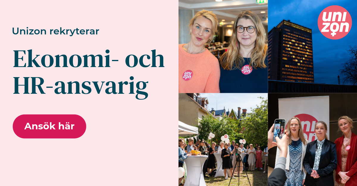 Ekonomi- och HR-ansvarig chefsroll till Unizon